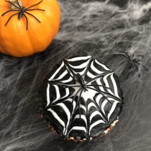 spider web cupcake